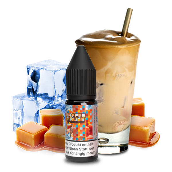 Kaffeepause by Steamshots Nikotinsalzliquid - Karamell Frappé Ice 10ml 20mg/ml