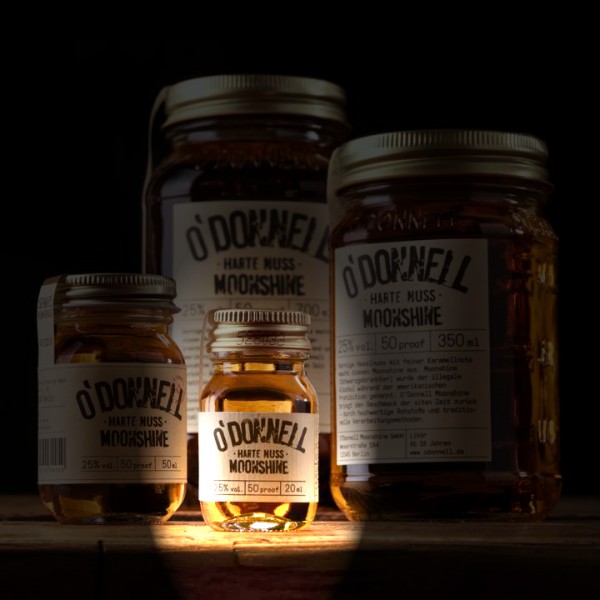 O’Donnell Moonshine Harte Nuss - Shot / Micro Manson Jars (20ml)