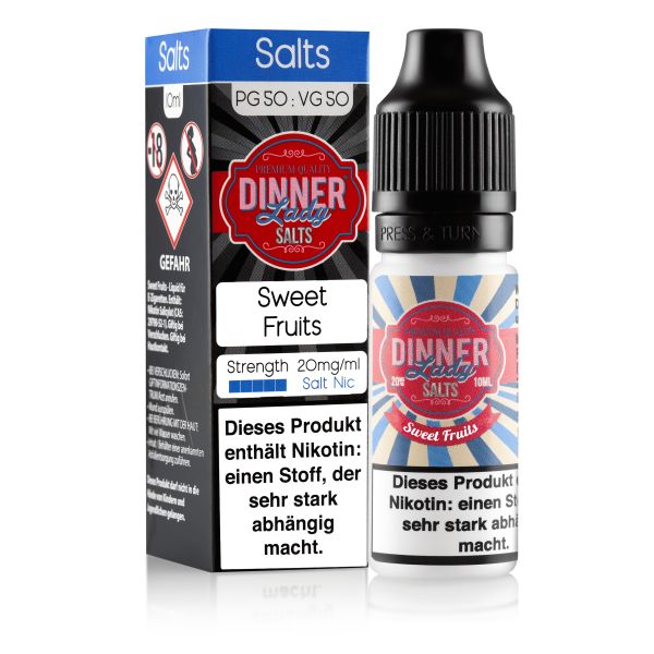 Dinner Lady Nicsalt Liquid - Sweet Fruits 10ml 20mg/ml