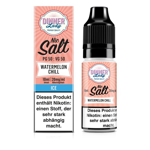 Dinner Lady Nicsalt Liquid - Watermelon Chill 10ml 20mg/ml