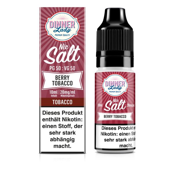 Dinner Lady Nicsalt Liquid - Berry Tobacco 10ml 20mg/ml