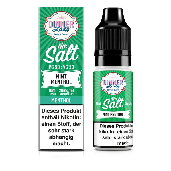 Dinner Lady Nicsalt Liquid - Mint Menthol 10ml 20mg/ml