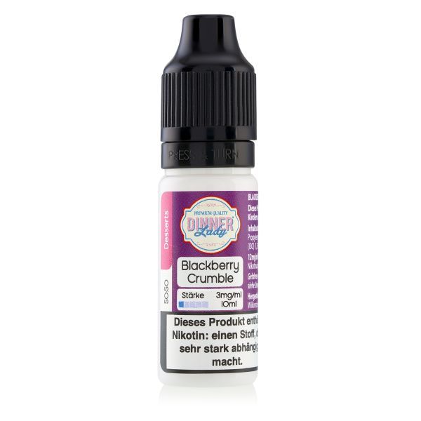 Dinner Lady Liquid - Blackberry Crumble 10ml