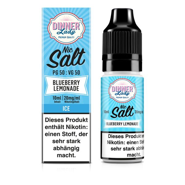 Dinner Lady Nicsalt Liquid - Blueberry Lemonade 10ml 20mg/ml