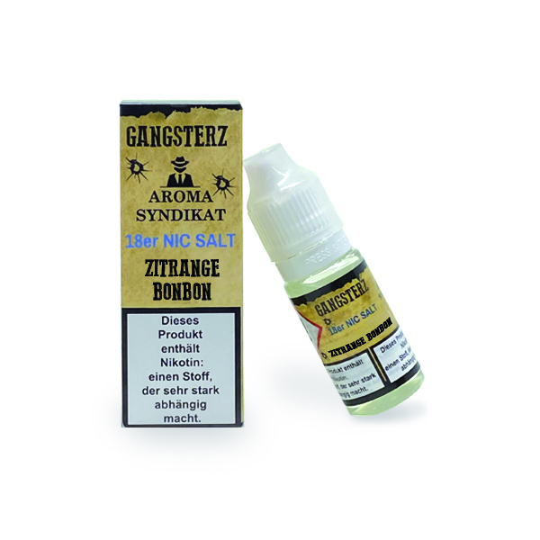 Gangsterz Nikotinsalz Liquid - Zitrangen Bonbon 10ml 18mg/ml