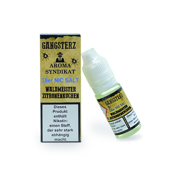 Gangsterz Nikotinsalz Liquid - Waldmeister Zitronenkuchen 10ml 18mg/ml