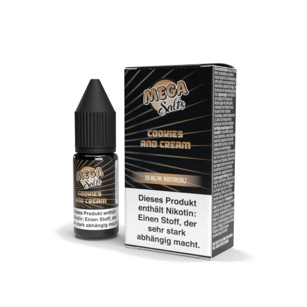 Mega Nikotinsalzliquid - Cookies and Cream 10ml 20mg/ml