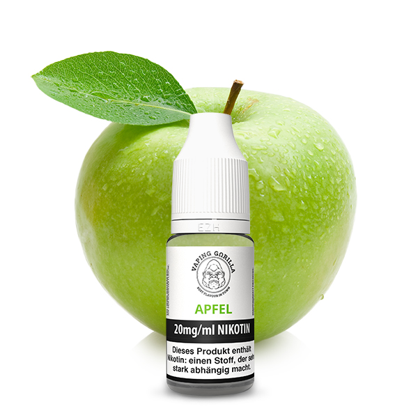 VAPING GORILLA Nikotinsalz Liquid - Apfel 10ml 20mg