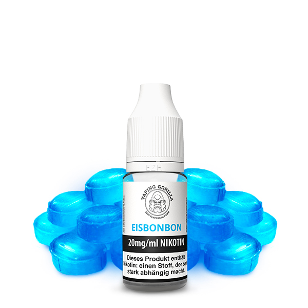 VAPING GORILLA Nikotinsalz Liquid - Eisbonbon 10ml 20mg