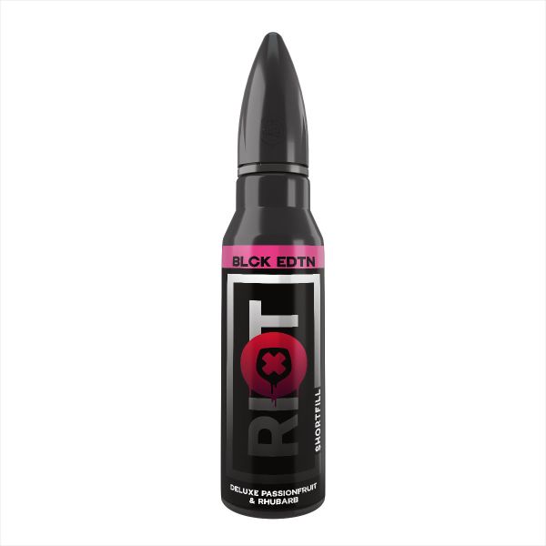 Riot Squad BLCK Edition Liquid - Deluxe Passionfruit & Rhubarb 50ml