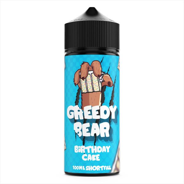 Vape Distillery Liquid - Greedy Bear Birthday Cake 100ml