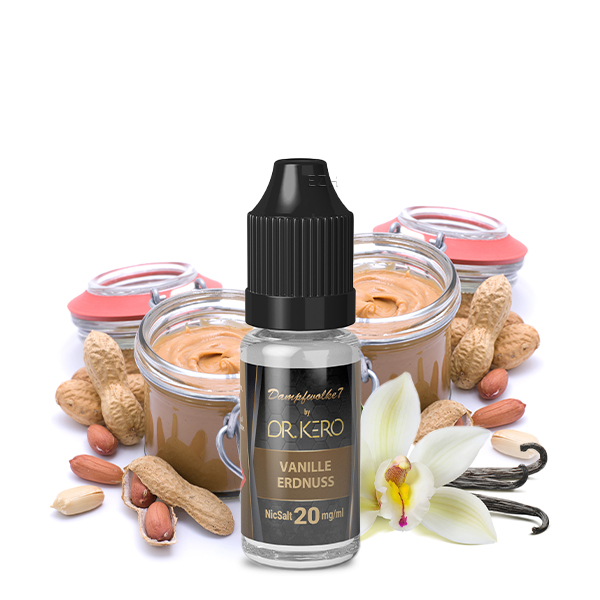 Dampfwolke 7 by Dr. Kero Nikotinsalzliquid - Vanille Erdnuss 10ml