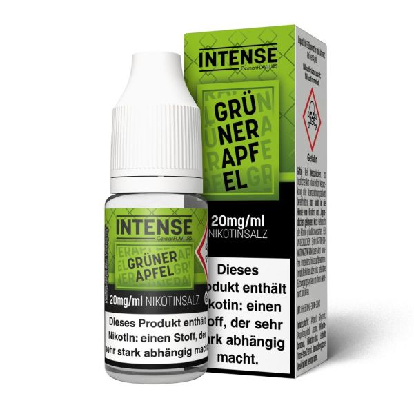 Intense Nikotinsalzliquid - Grüner Apfel 10ml