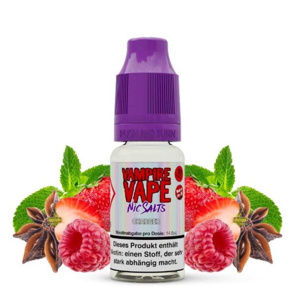 Vampire Vape Nic Salt Liquid - Charger 10ml