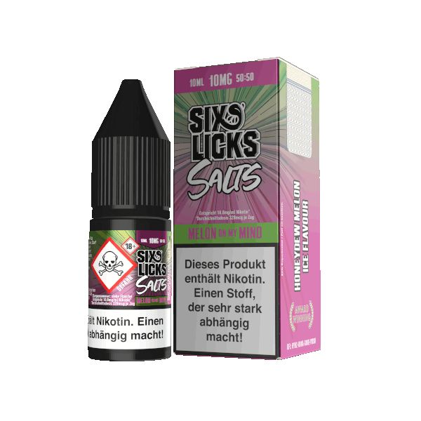 Six Licks Nikotinsalzliquid - Melon on my Mind 10ml