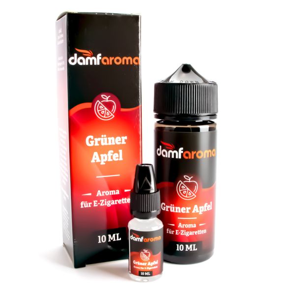 Damfaroma Aroma - Grüner Apfel 10ml in 120er Chubby