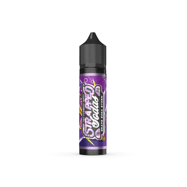 Strapped Soda - Grape Soda Storm 10ml Aroma in 60ml Flasche