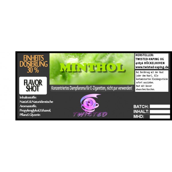 Twisted Aroma - Minthol 10ml