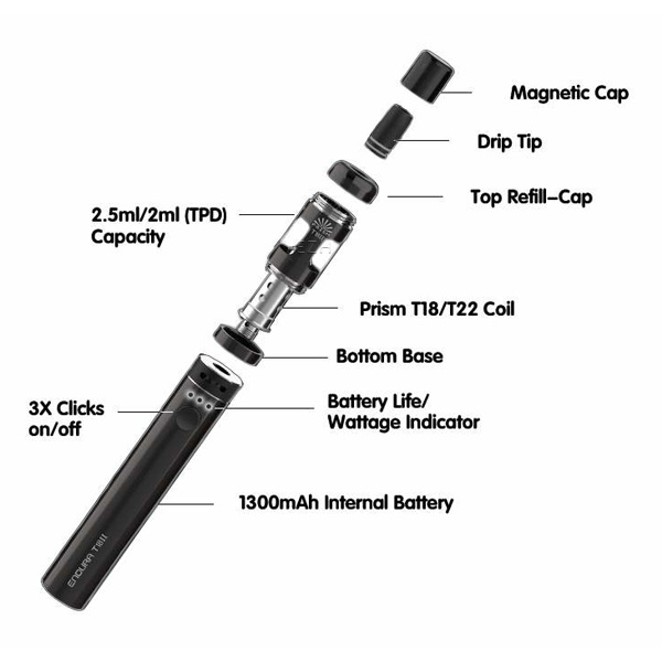 Innokin Endura T18 II Starterset 1300 mAh 2.5 ml